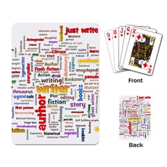 Writing Author Motivation Words Playing Cards Single Design by Pakrebo