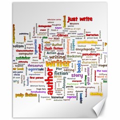 Writing Author Motivation Words Canvas 16  X 20  by Pakrebo