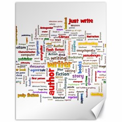 Writing Author Motivation Words Canvas 18  X 24  by Pakrebo