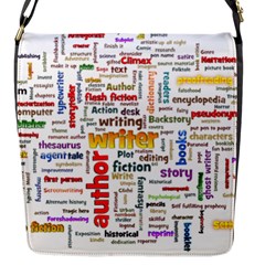 Writing Author Motivation Words Flap Closure Messenger Bag (s) by Pakrebo