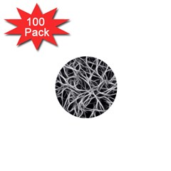 Nerves Cells Dendrites Sepia 1  Mini Buttons (100 Pack)  by Pakrebo