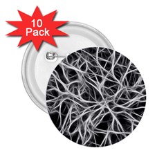 Nerves Cells Dendrites Sepia 2.25  Buttons (10 pack) 