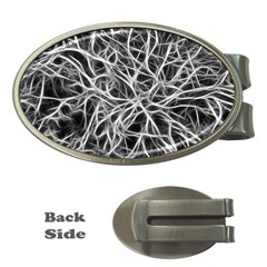 Nerves Cells Dendrites Sepia Money Clips (oval)  by Pakrebo