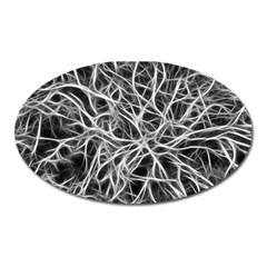 Nerves Cells Dendrites Sepia Oval Magnet by Pakrebo