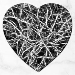 Nerves Cells Dendrites Sepia Jigsaw Puzzle (heart) by Pakrebo