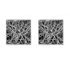 Nerves Cells Dendrites Sepia Cufflinks (Square)