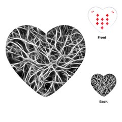 Nerves Cells Dendrites Sepia Playing Cards (Heart)