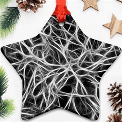 Nerves Cells Dendrites Sepia Star Ornament (two Sides) by Pakrebo