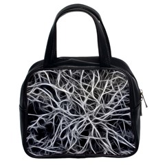 Nerves Cells Dendrites Sepia Classic Handbag (Two Sides)