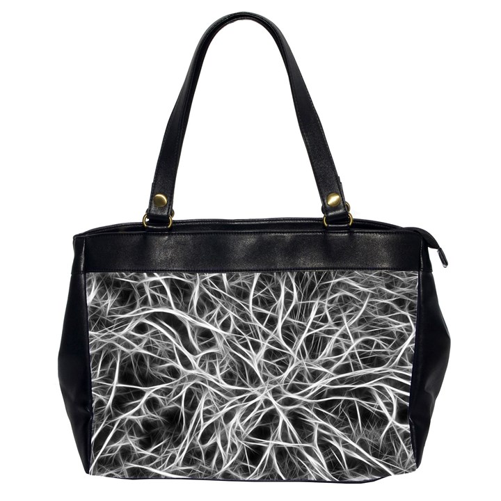 Nerves Cells Dendrites Sepia Oversize Office Handbag (2 Sides)