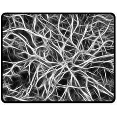 Nerves Cells Dendrites Sepia Fleece Blanket (Medium) 