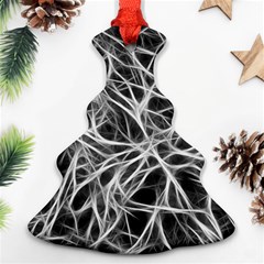 Nerves Cells Dendrites Sepia Christmas Tree Ornament (Two Sides)