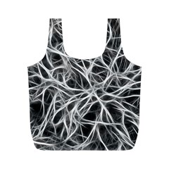 Nerves Cells Dendrites Sepia Full Print Recycle Bag (M)