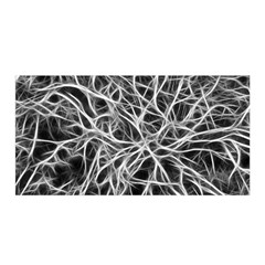 Nerves Cells Dendrites Sepia Satin Wrap by Pakrebo