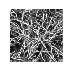 Nerves Cells Dendrites Sepia Small Satin Scarf (square) by Pakrebo