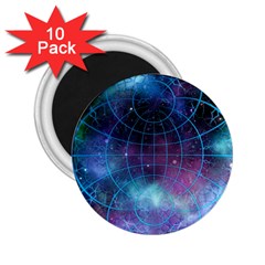 Network Earth Block Chain Globe 2 25  Magnets (10 Pack)  by Pakrebo