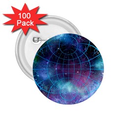 Network Earth Block Chain Globe 2.25  Buttons (100 pack) 