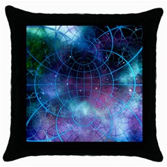 Network Earth Block Chain Globe Throw Pillow Case (black) by Pakrebo