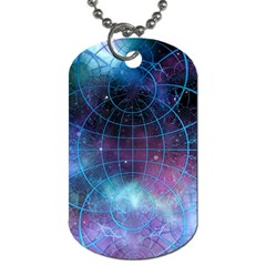 Network Earth Block Chain Globe Dog Tag (one Side) by Pakrebo