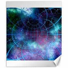 Network Earth Block Chain Globe Canvas 8  x 10 