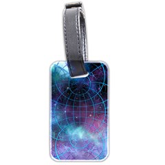 Network Earth Block Chain Globe Luggage Tags (two Sides) by Pakrebo