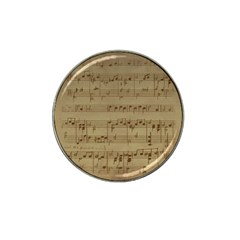 Vintage Sheet Music Background Hat Clip Ball Marker by Pakrebo