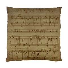 Vintage Sheet Music Background Standard Cushion Case (two Sides) by Pakrebo