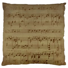 Vintage Sheet Music Background Standard Flano Cushion Case (one Side) by Pakrebo