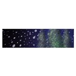 Winter Wonderland Night Snow Satin Scarf (Oblong) Front