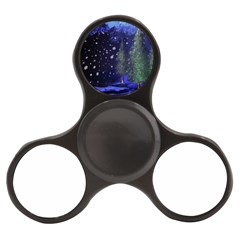 Winter Wonderland Night Snow Finger Spinner by Pakrebo