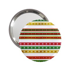 Christmas Ribbons Christmas Gold 2 25  Handbag Mirrors by Pakrebo