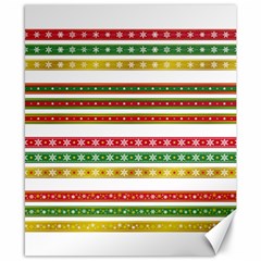 Christmas Ribbons Christmas Gold Canvas 8  X 10  by Pakrebo