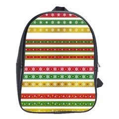 Christmas Ribbons Christmas Gold School Bag (large) by Pakrebo