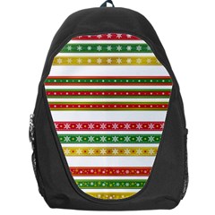 Christmas Ribbons Christmas Gold Backpack Bag by Pakrebo