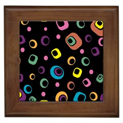 Abstract Background Retro 60s 70s Framed Tiles by Pakrebo