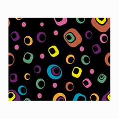 Abstract Background Retro 60s 70s Small Glasses Cloth (2-side) by Pakrebo