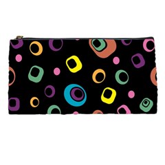 Abstract Background Retro 60s 70s Pencil Cases by Pakrebo