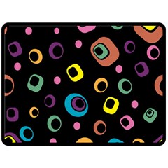 Abstract Background Retro 60s 70s Fleece Blanket (large)  by Pakrebo