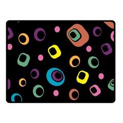 Abstract Background Retro 60s 70s Fleece Blanket (small) by Pakrebo