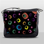 Abstract Background Retro 60s 70s Messenger Bag Front