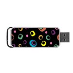 Abstract Background Retro 60s 70s Portable USB Flash (Two Sides) Front