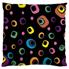 Abstract Background Retro 60s 70s Standard Flano Cushion Case (one Side) by Pakrebo