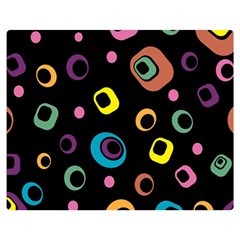 Abstract Background Retro 60s 70s Double Sided Flano Blanket (medium)  by Pakrebo