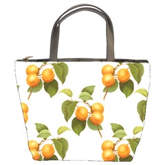 Apricot Fruit Vintage Art Bucket Bag by Pakrebo