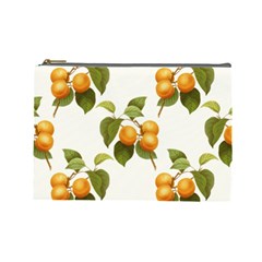 Apricot Fruit Vintage Art Cosmetic Bag (large) by Pakrebo