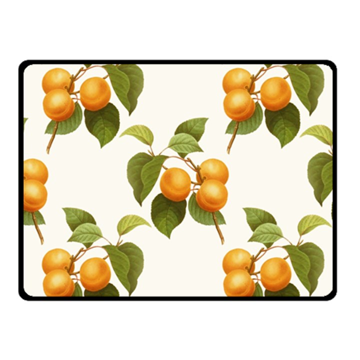 Apricot Fruit Vintage Art Fleece Blanket (Small)