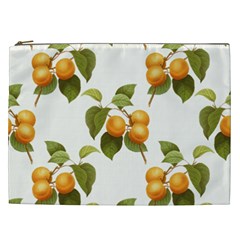 Apricot Fruit Vintage Art Cosmetic Bag (xxl) by Pakrebo