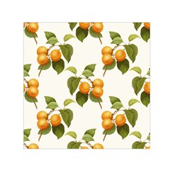 Apricot Fruit Vintage Art Small Satin Scarf (square) by Pakrebo