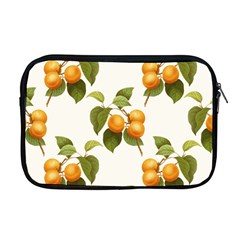 Apricot Fruit Vintage Art Apple Macbook Pro 17  Zipper Case by Pakrebo