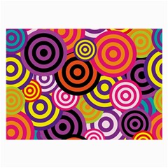 Abstract Circles Background Retro Large Glasses Cloth by Pakrebo